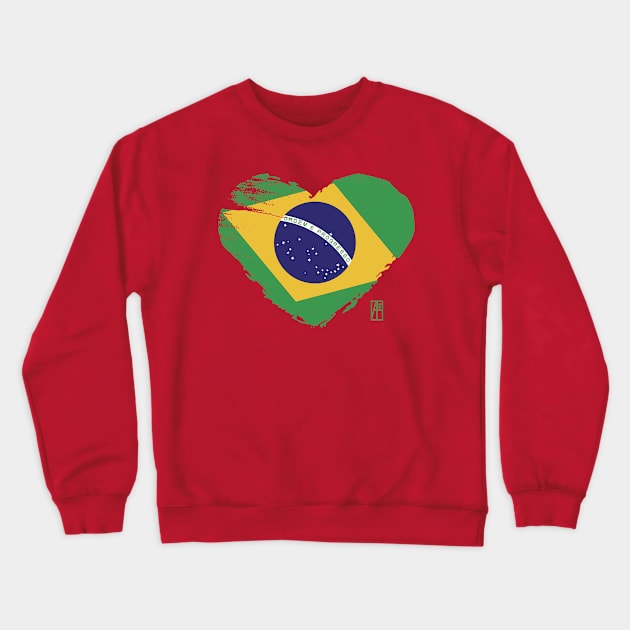 I love my country. I love Brazylie. I am a patriot. In my heart, there is always the flag of Brazile. Crewneck Sweatshirt by ArtProjectShop